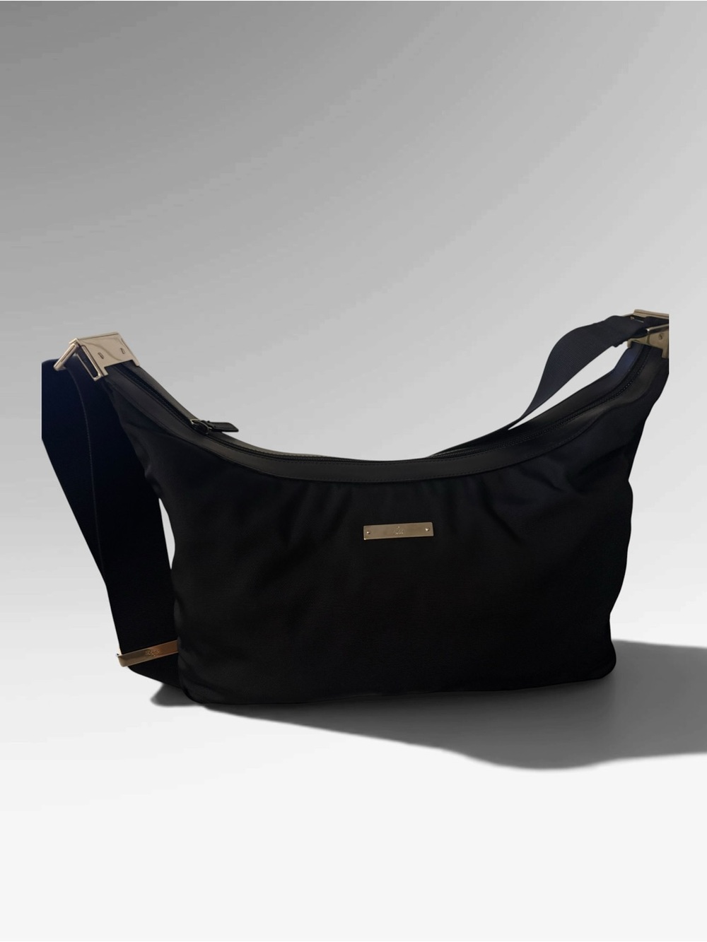 Pre-owned Gucci Black Messanger Unisex Shoulder Bag